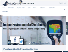 Tablet Screenshot of airqualityassessors.com